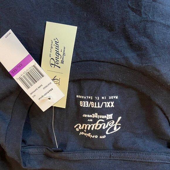 Munsingwear Penguin Men's Dark Sapphire I'm A Real Catch T-shirt - Size XXL -NWT - Picture 4 of 4